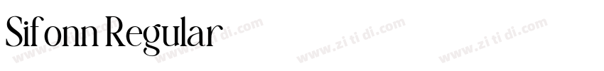 Sifonn Regular字体转换 Sifonn Regular字体转换